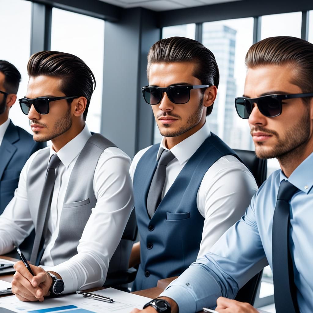 Young Business Team Meeting in Modern Office