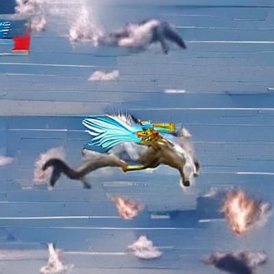 Flightless Raequan Pegasus: An AI Interpretation