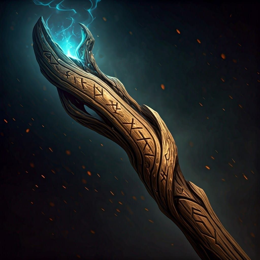 Ethereal Staff in Triadic Hues