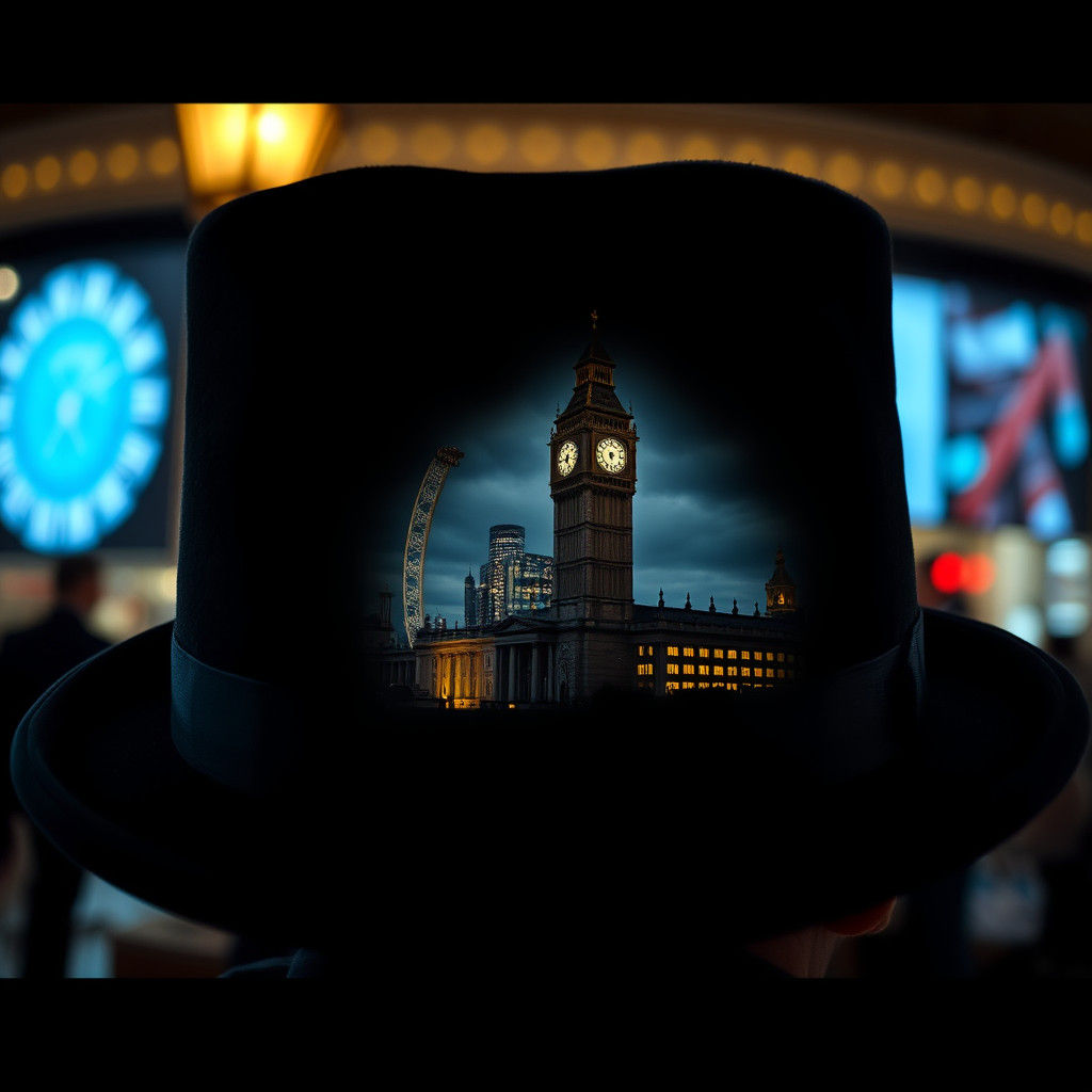 London in a Bowler Hat: Hyperrealistic Cinematic Image