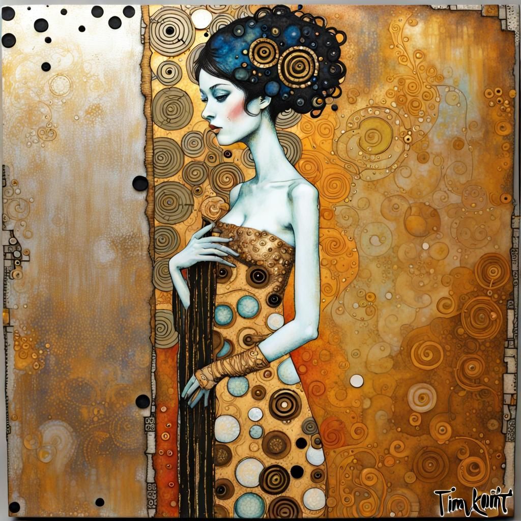 Mixed Media Art Inspired by Klimt
