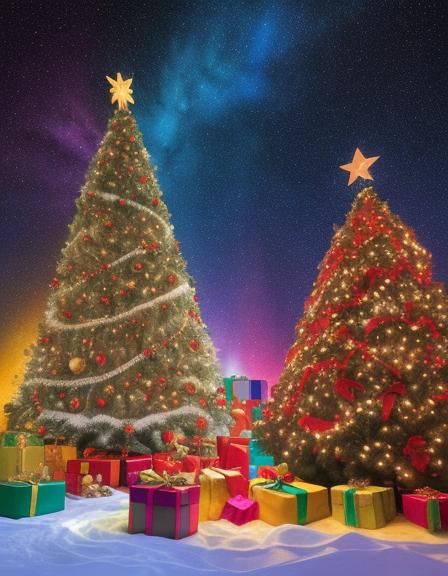 A jolly abstract Christmas.