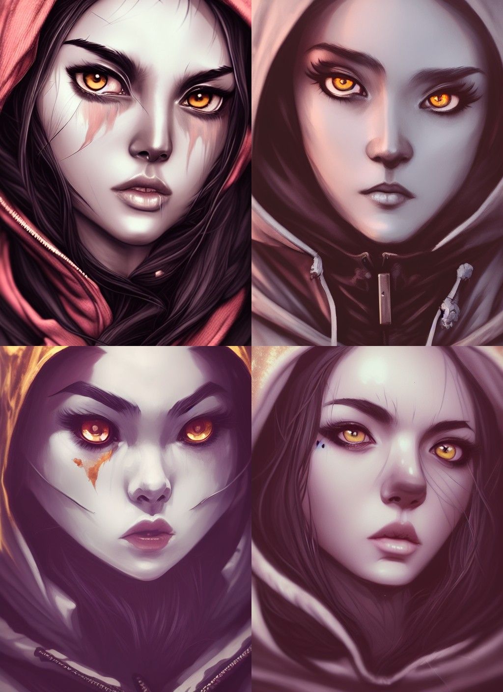 Steampunk Fox Portrait with Roses in Atomic Style