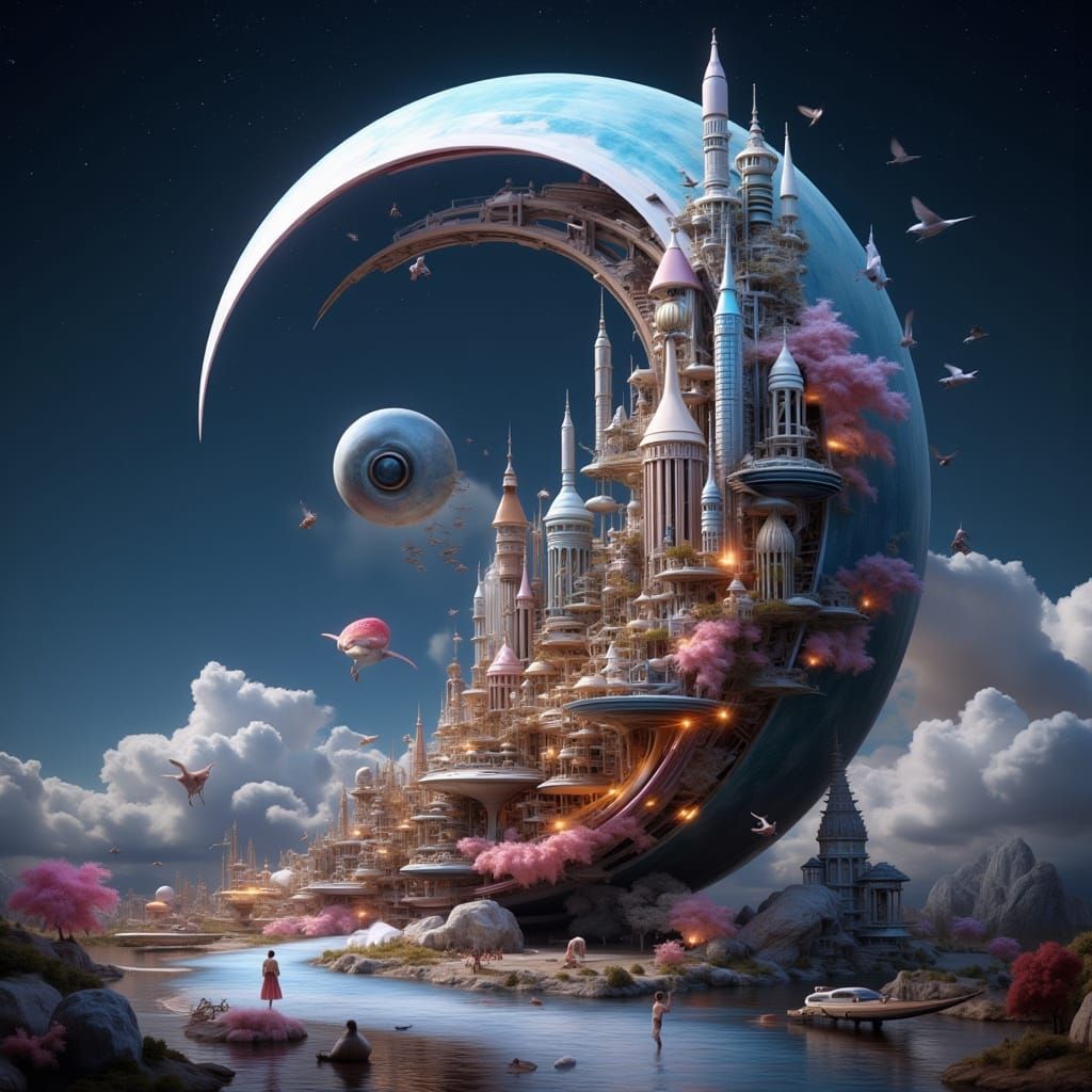 City of Dreams on the Crescent Moon