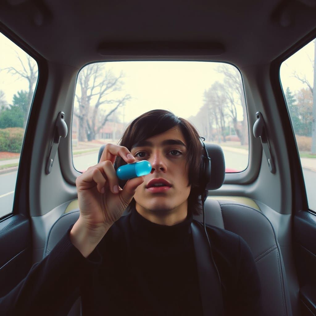 Man Takes Blue Pill on Journey to Funeral in Psychedelic Sty...