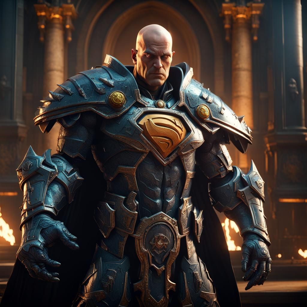 Lex Luthor as Abaddon: 3D Game Cinematic Render