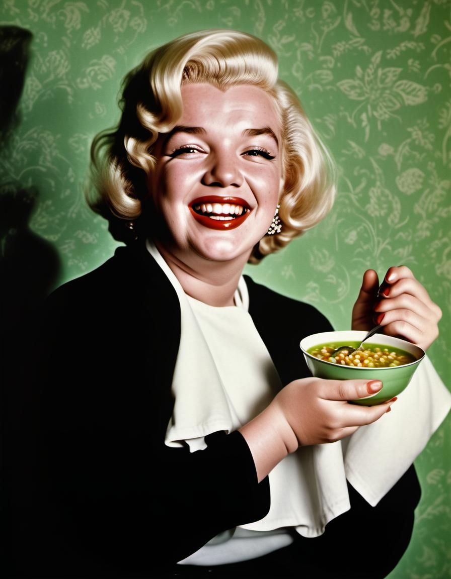 Hyperrealistic Marilyn Monroe Pin-Up Poster