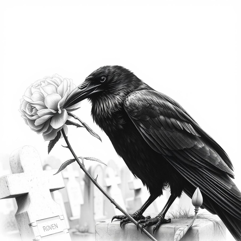 Mourning Raven Gift of Beauty