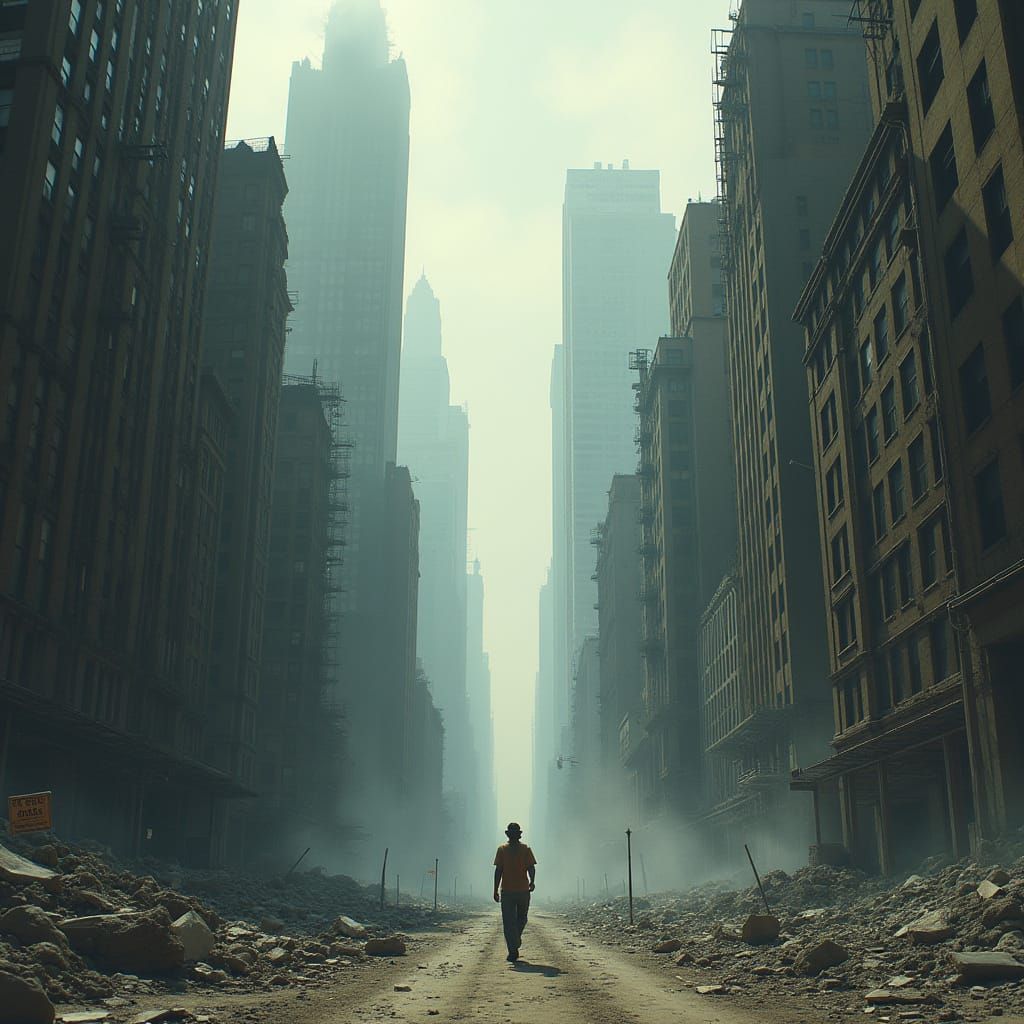 Post-Apocalyptic New York City Landscape