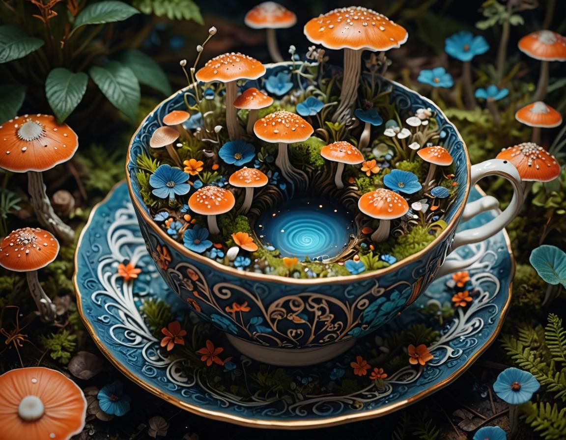 Miniature Ecosystems on a Teacup: Fantastical Macro Photogra...