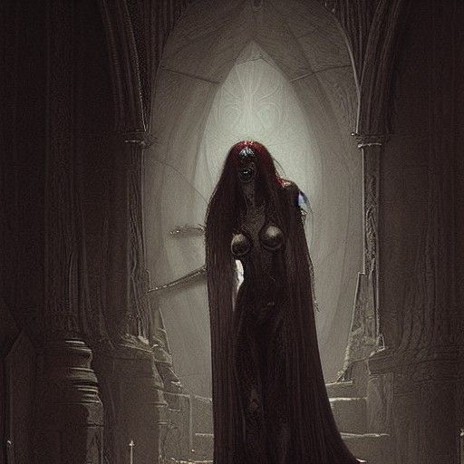 Elizabeth Bathory in Giger's Biomechanical Style