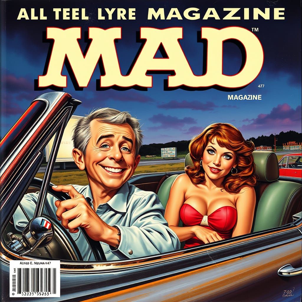 Alfred E. Neuman at the Drive-In: Vintage Mad Cover