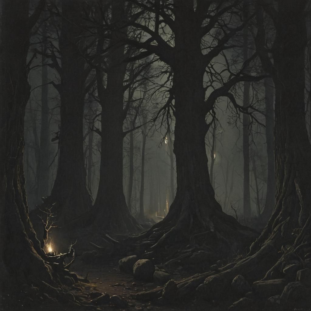 Grimdark Landscape in Romantic Style