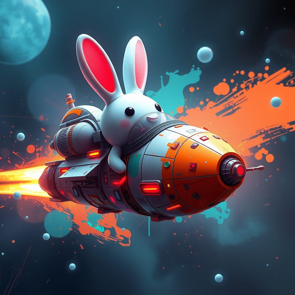 Miffy Bunny Spaceship