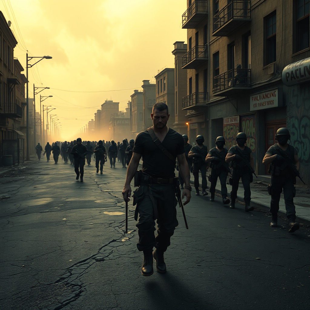 Brooding Wasteland March: A Gothic Matte Painting