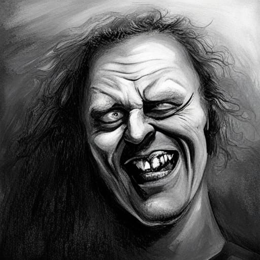 Sinister Evil Smile: A Darkly Detailed Rendering