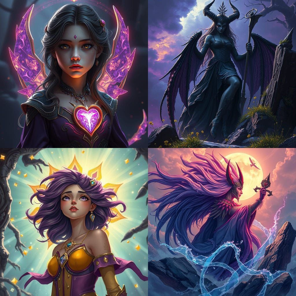 Aria: Girl Key to Future, Dark Fantasy Art