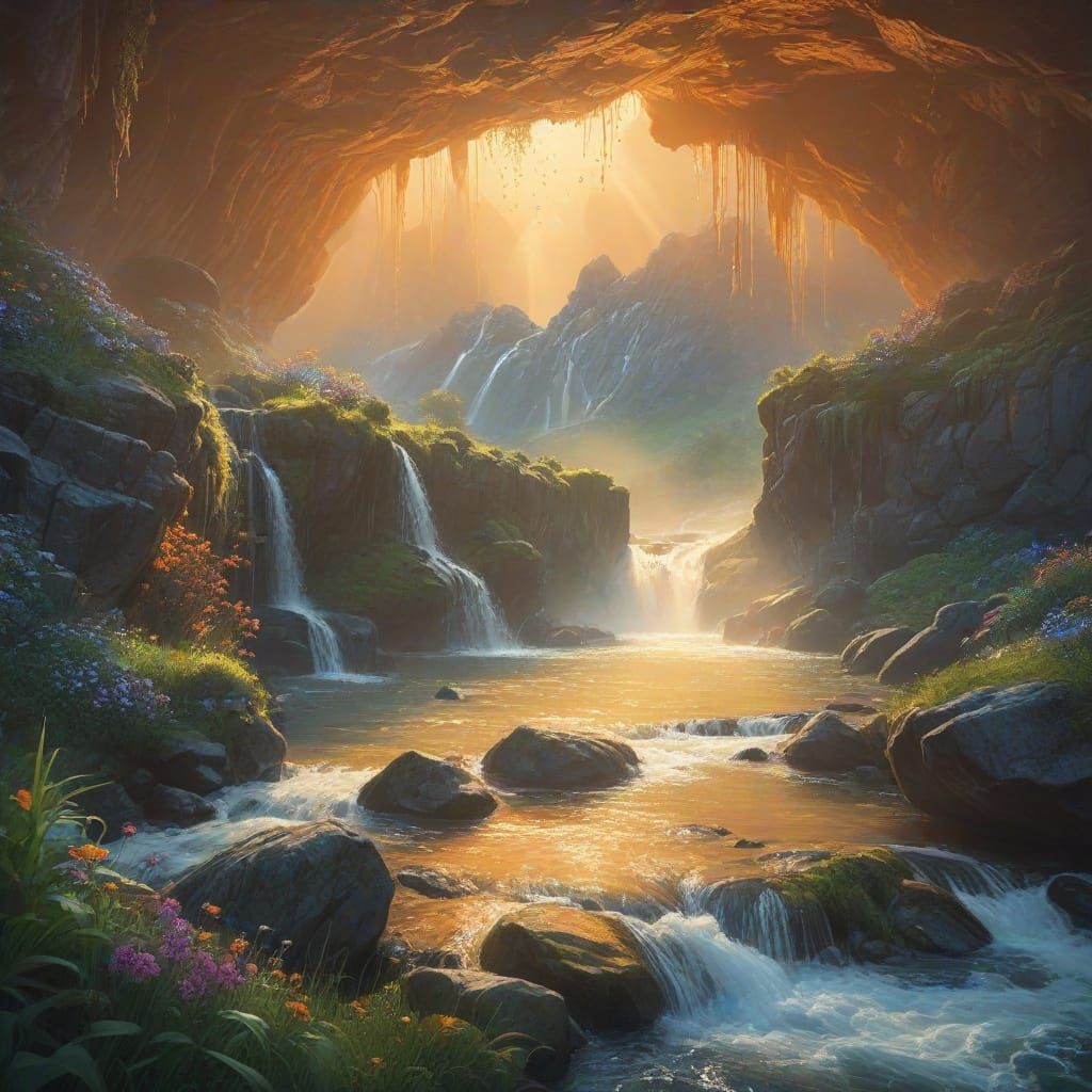 Nature's symphony in vibrant cascades