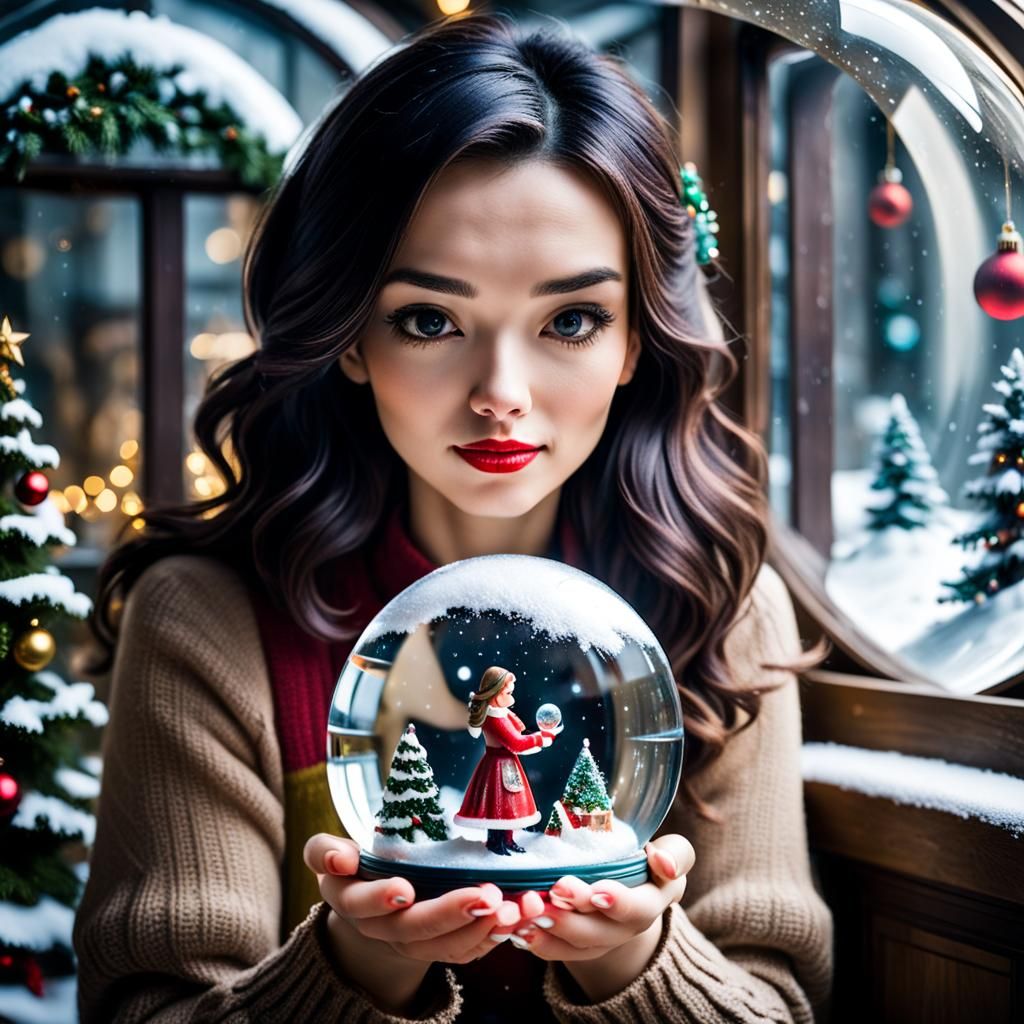 Snow Globeception: A Christmas Scene