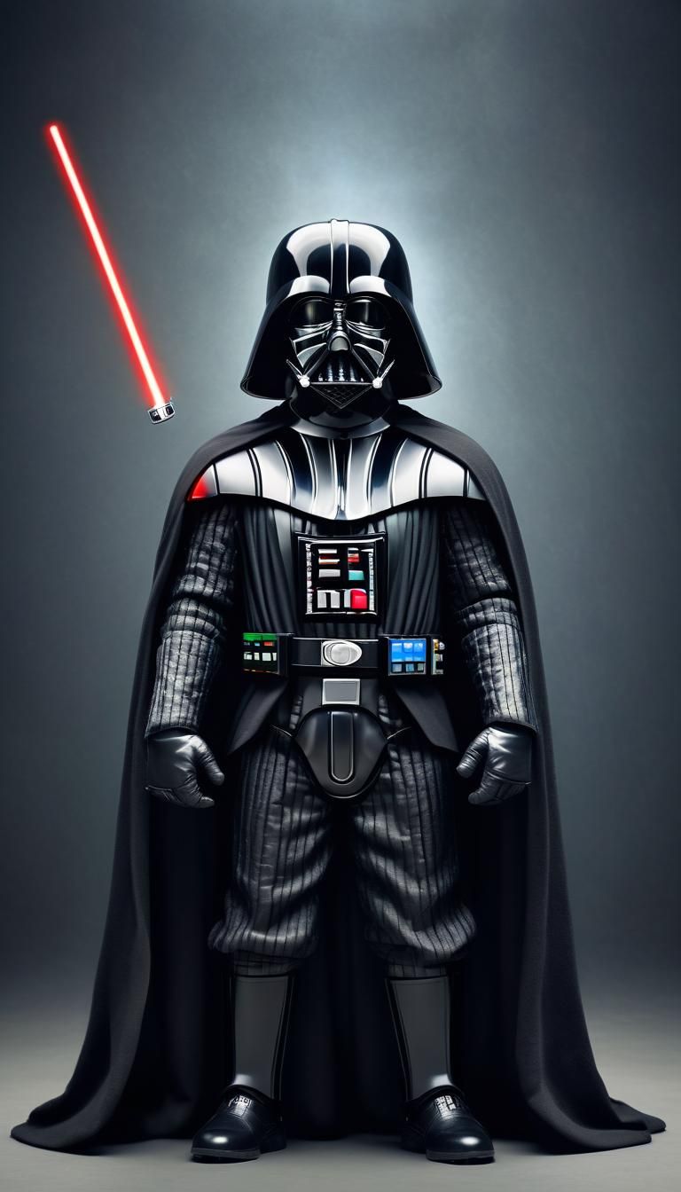 Cute Darth Vader Illustration from Star Wars