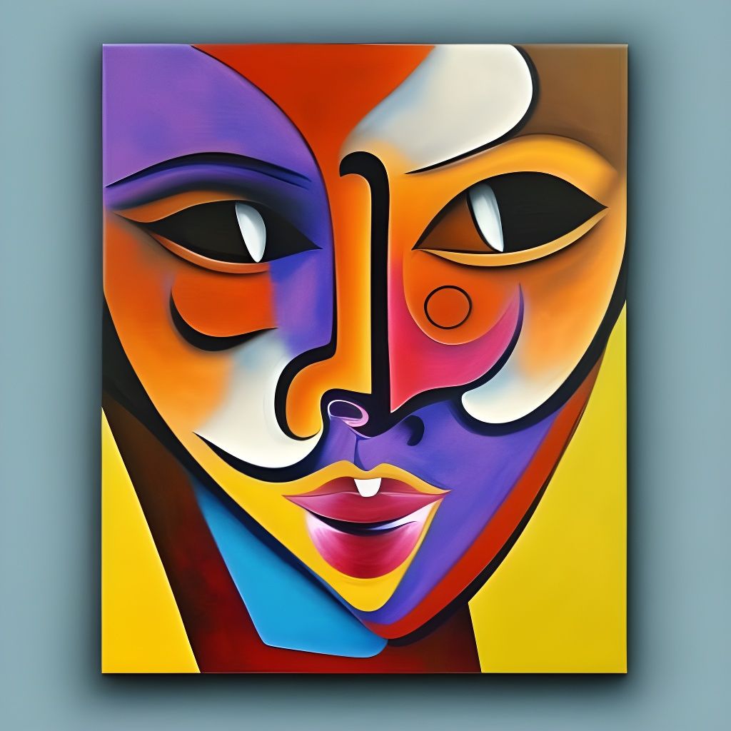 Abstract Face in Style by Michael Lang - SD 1.5