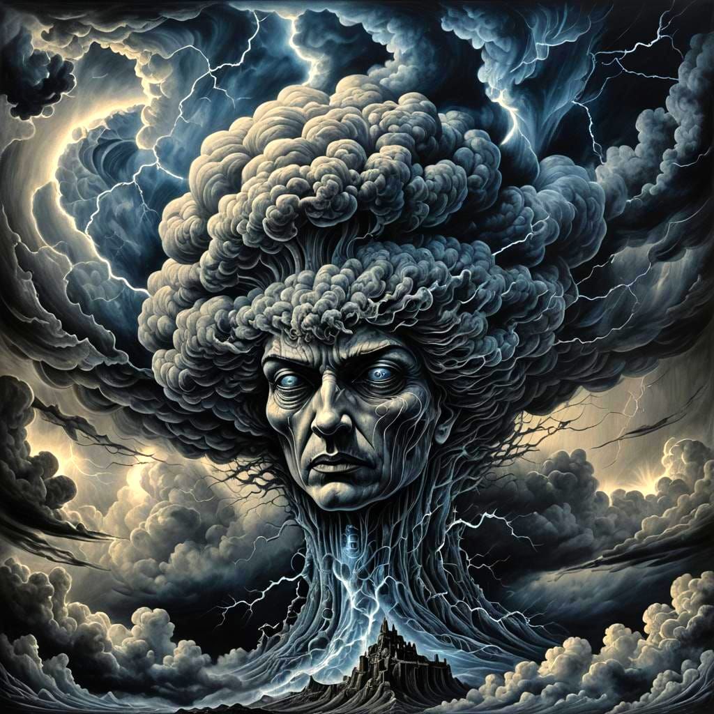 Stormy Cosmic Clouds with Lightning