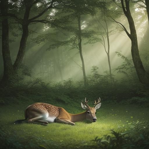 Deer in Golden Sunlight: Wildlife Photography