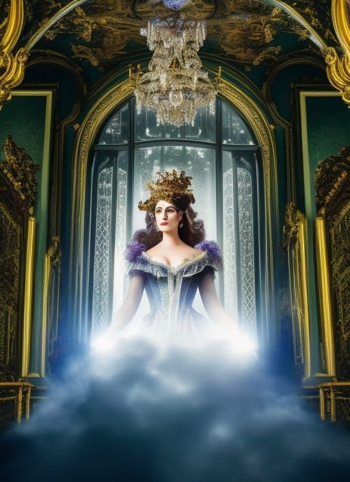 Electric Witch in Rococo Baroque Style