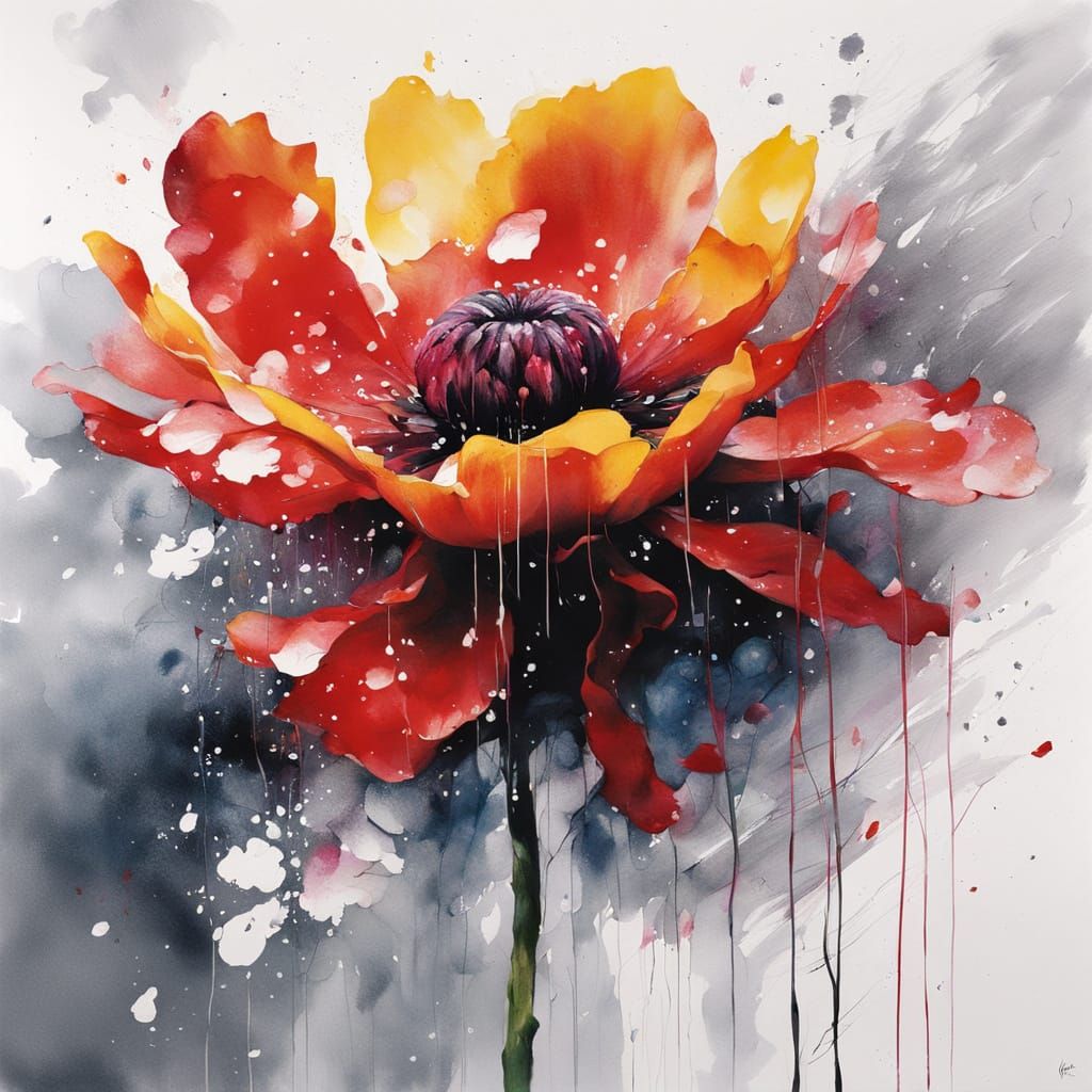 Spring Storm Bloom in Vibrant Realism