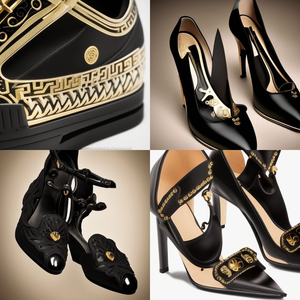 Versace Gothic Shoe Design in Professional Photography