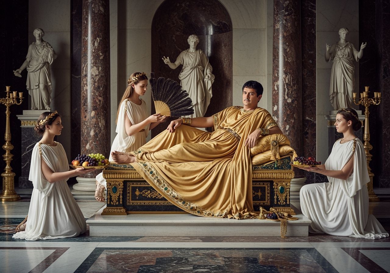 Emperor Caligula in His Imperial Palace