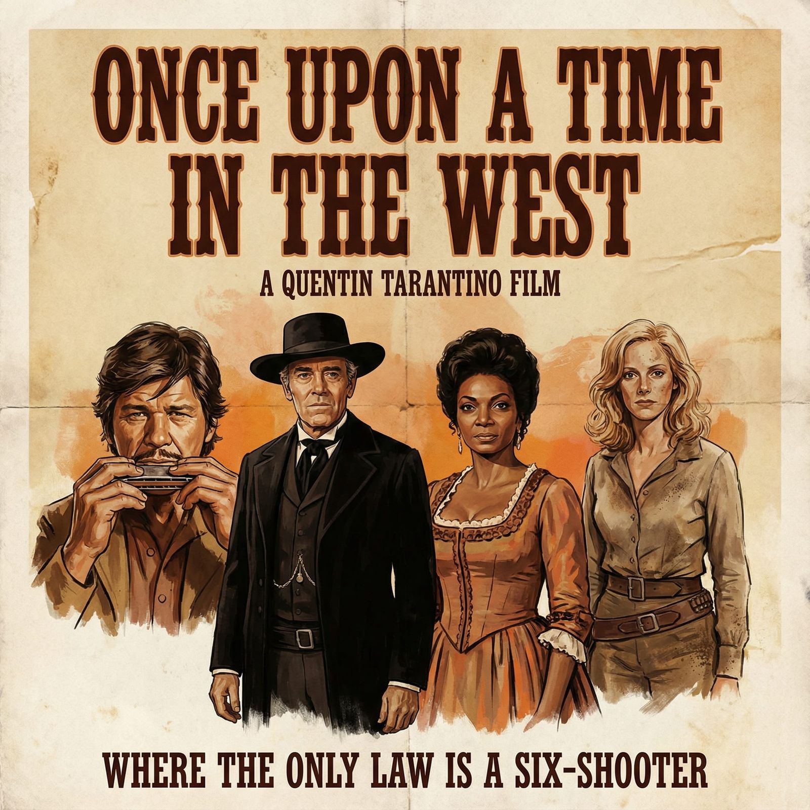 Western Movie Poster: Epic Showdown
