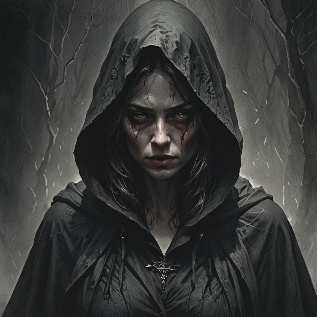 Woman in Shadow: A Dark and Mysterious Portrait