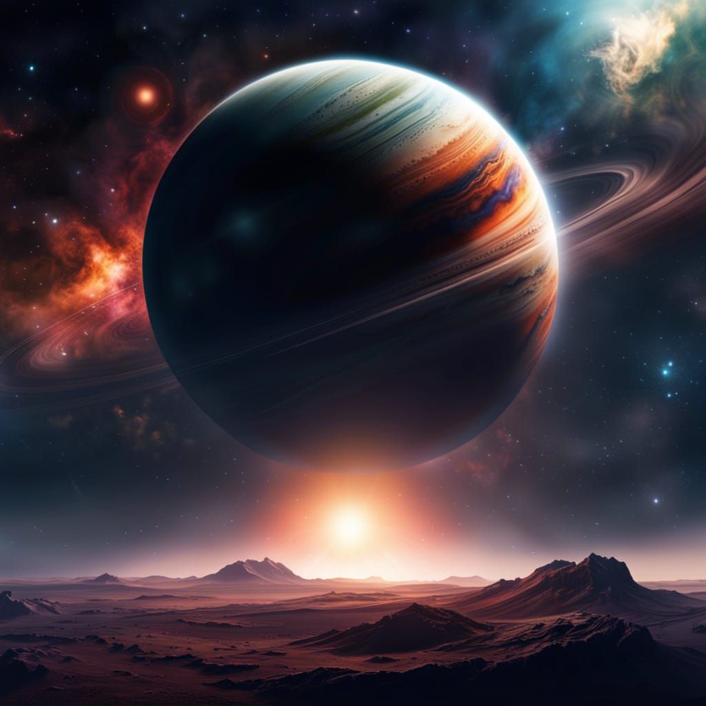 Gas Giant with Sodium Clouds and Trinary Stars