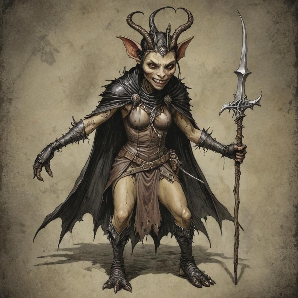 Grimdark Fantasy Character Portrait