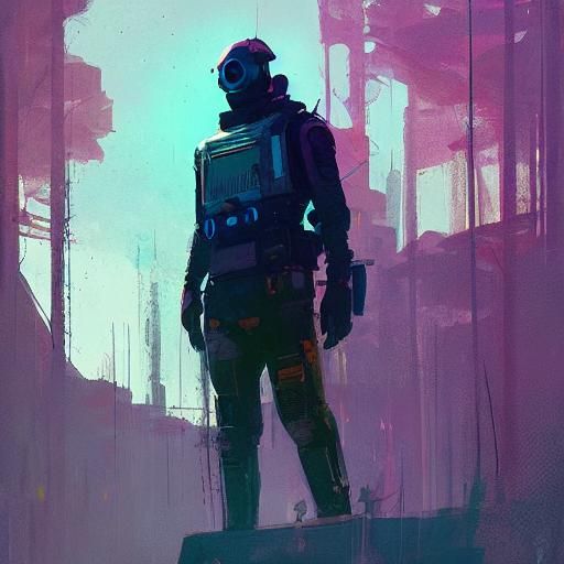 Detailed Sci-fi Portrait in Digital Painting Style