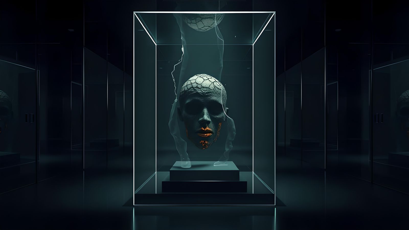 Mysterious Cursed Object in Mirrored Display