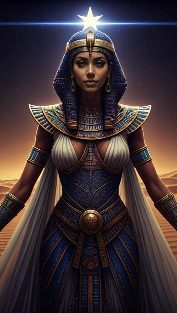 Egyptian Goddess Sopdet Reigns Under Starlight