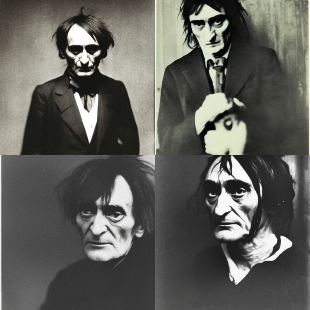 Abstract Portrait in Expressionist Style