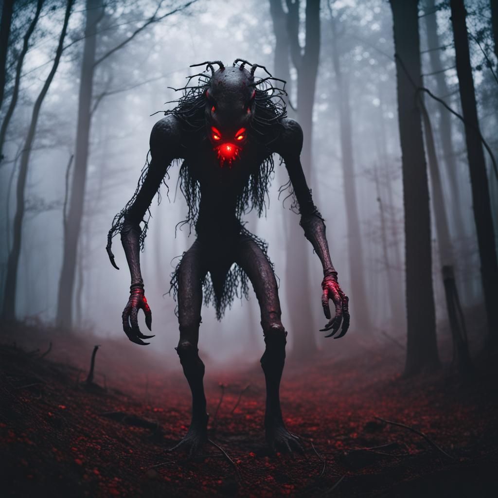 Eldritch Horror: Lovecraftian Fiend in Dark Forest