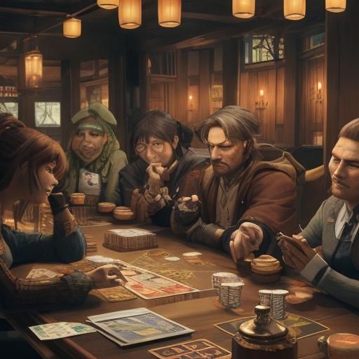 Goblins Celebrate Oktoberfest with Poker, Anime Style