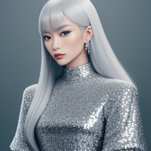 Elegant Fashion Portrait in Pastel Hues