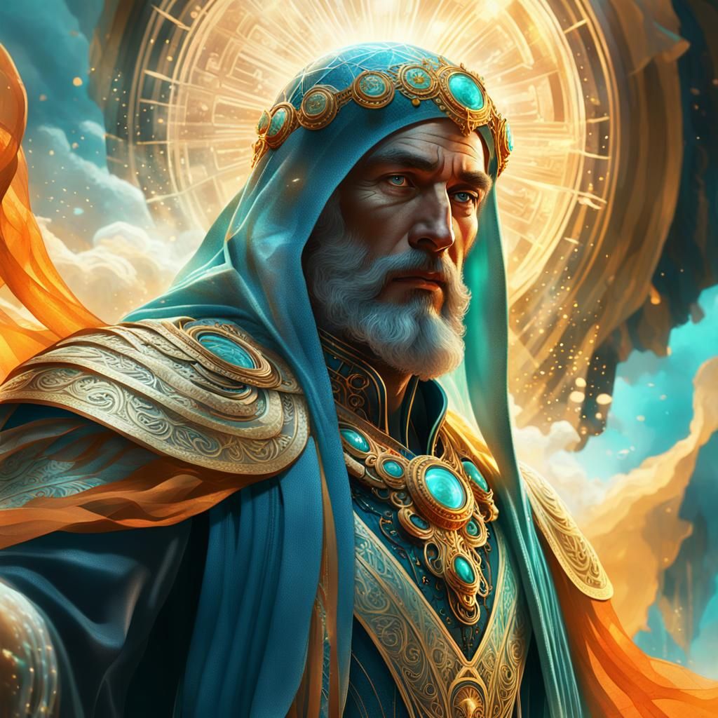 Divine Power Descending: Ethereal Concept Art