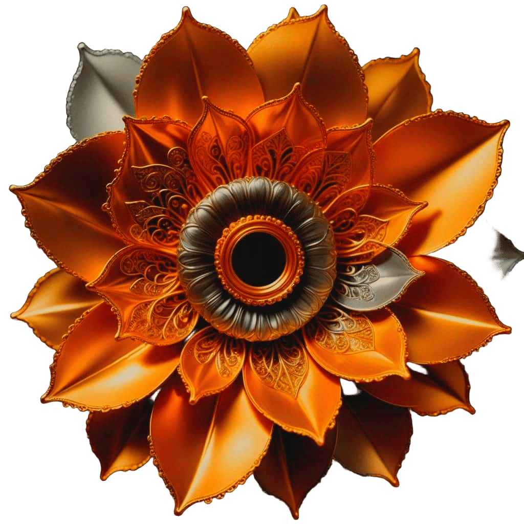 Luxurious Gold and Silver Filigree with Soft Light