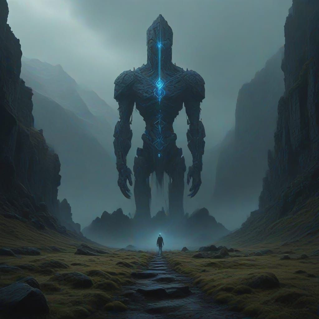 Ancient Stone Automaton Awakens in Eerie Valley