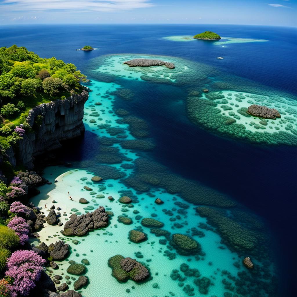 Enchanting Mermaids of a Mystical Island in 3D Art