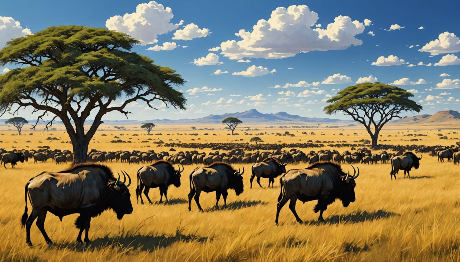 Serengeti Savanna Migration: Photorealistic African Wilderne...