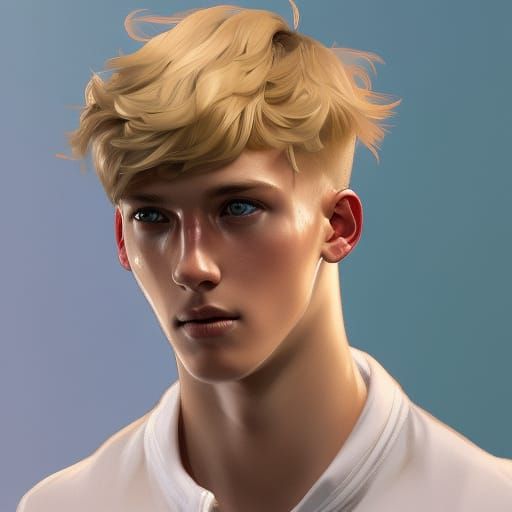 Detailed Portrait of a Teenage Soccer Player