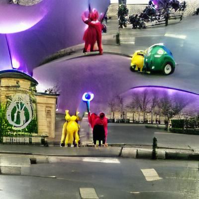 Teletubbies Visit Paris: A Whimsical Adventure