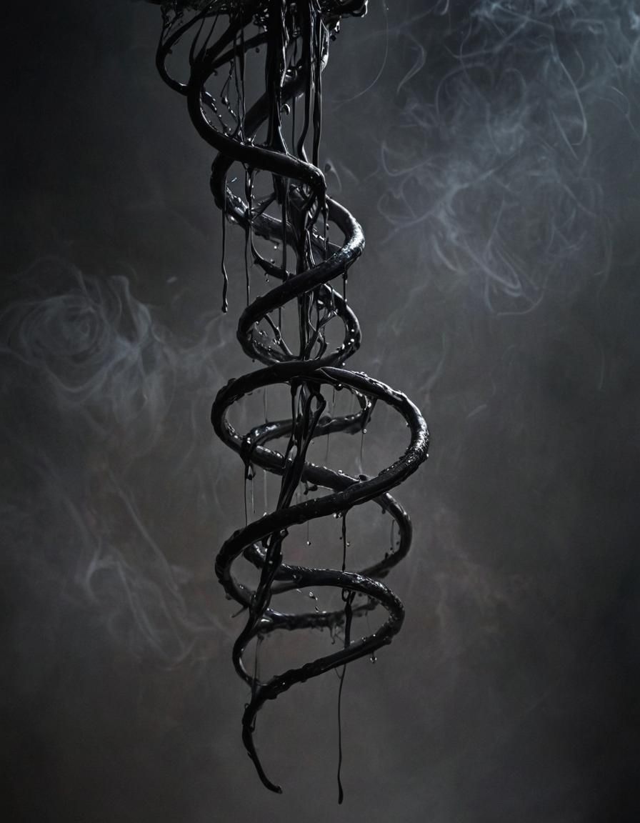 Grotesque Vivid Spiral: Abstract Art